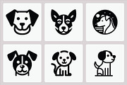 Dog Head Icons Set, an Animal Illustration by Vectorium Studio (Thumbnail 3 of 3)