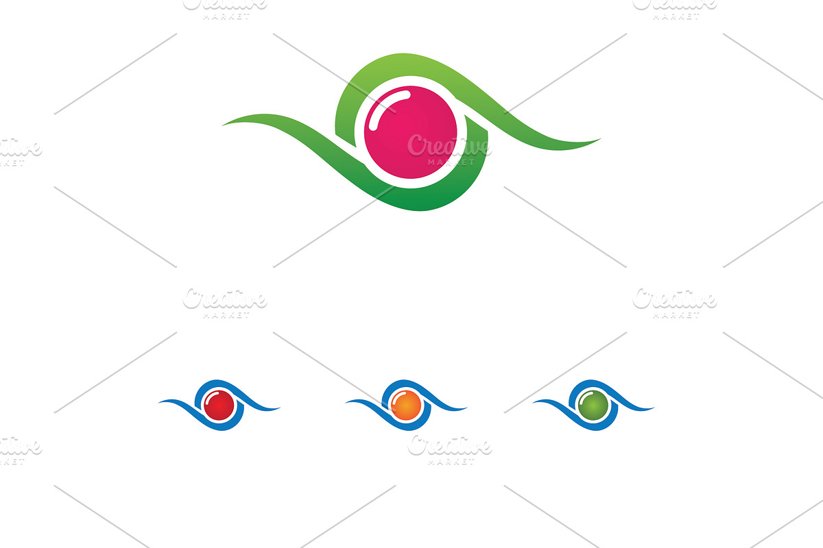 Abstract eye logo design. Vision, a Graphic by LOGOCREATIVE