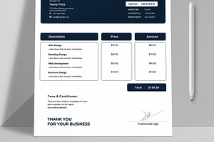 Invoice Design Template Layout