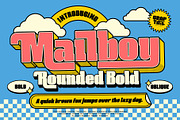 Mailboy - Rounded Bold, a Sans Serif Font by Graptail (Thumbnail 1 of 10)