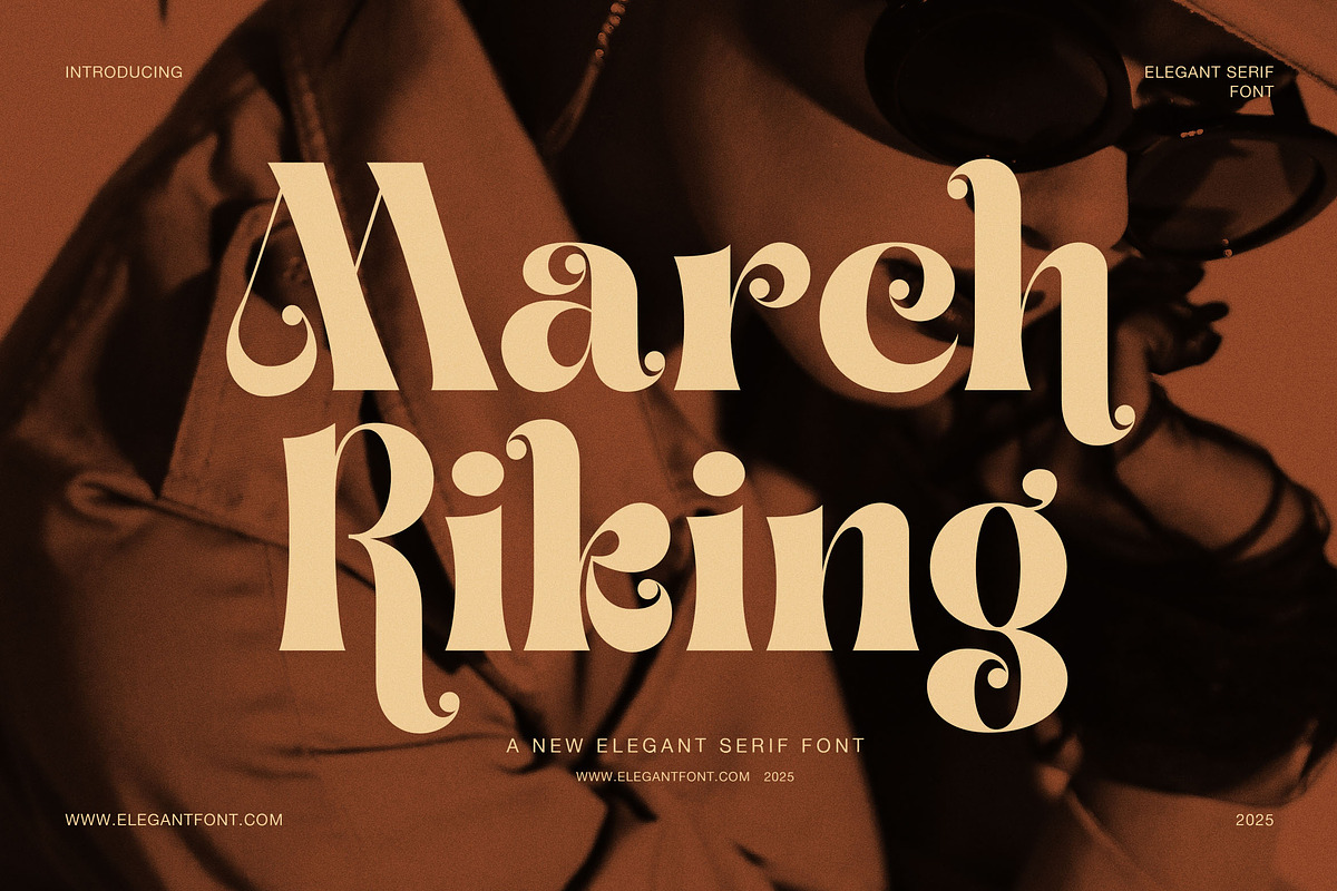 March Riking Elegant Vintage Serif F, a Serif Font by Elegant Font (Photo 1 of 8)
