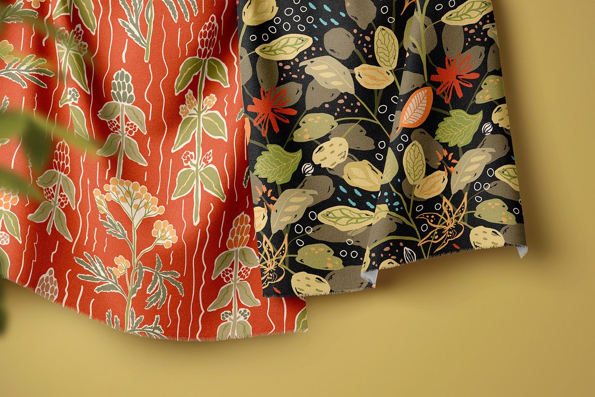 Hand drawn Autumn floral patterns, a Pattern Graphic by Tani Kuzminka (Photo 16 of 27)