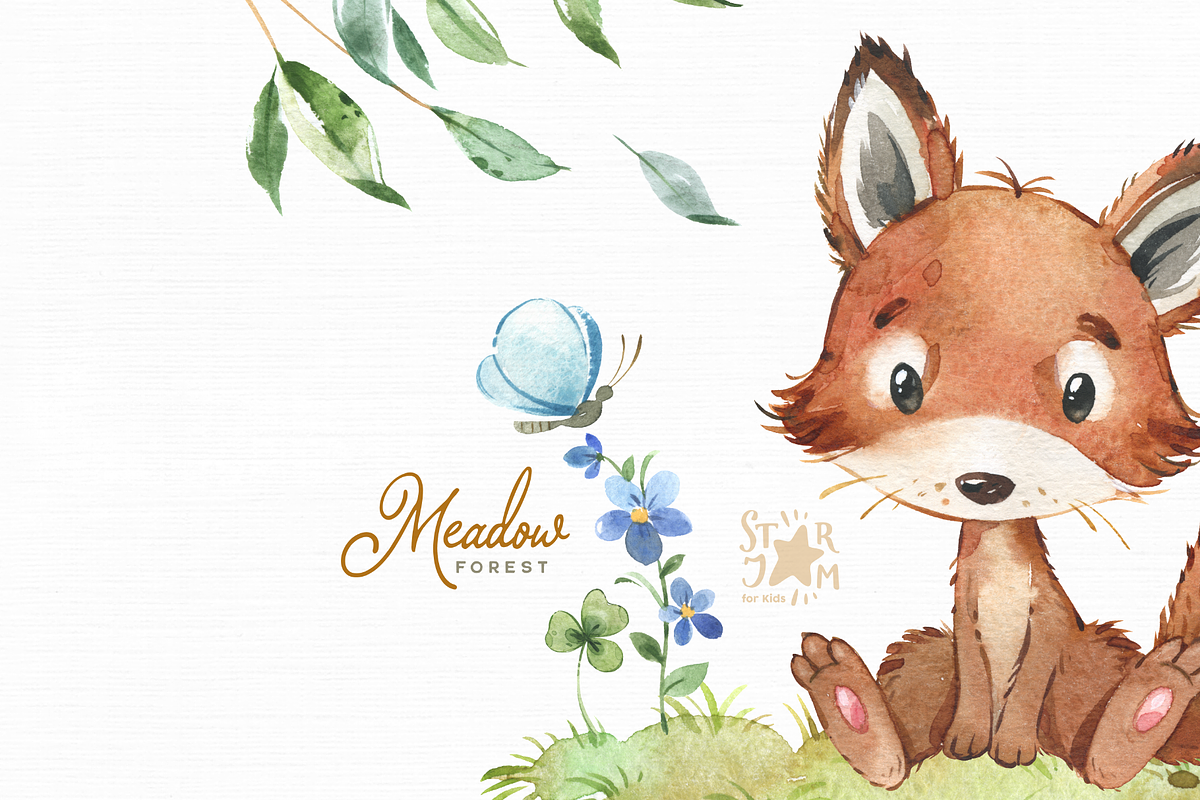 Forest Meadow Collection, an Animal Illustration by StarJam (Photo 3 of 6)