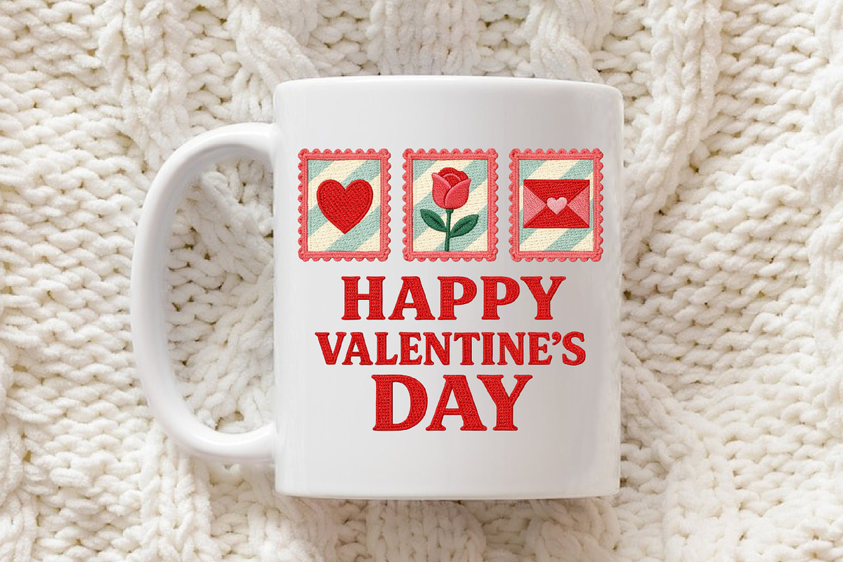 Faux Crochet Happy Valentine's Day, an Illustration by Libby Wishes (Photo 6 of 6)