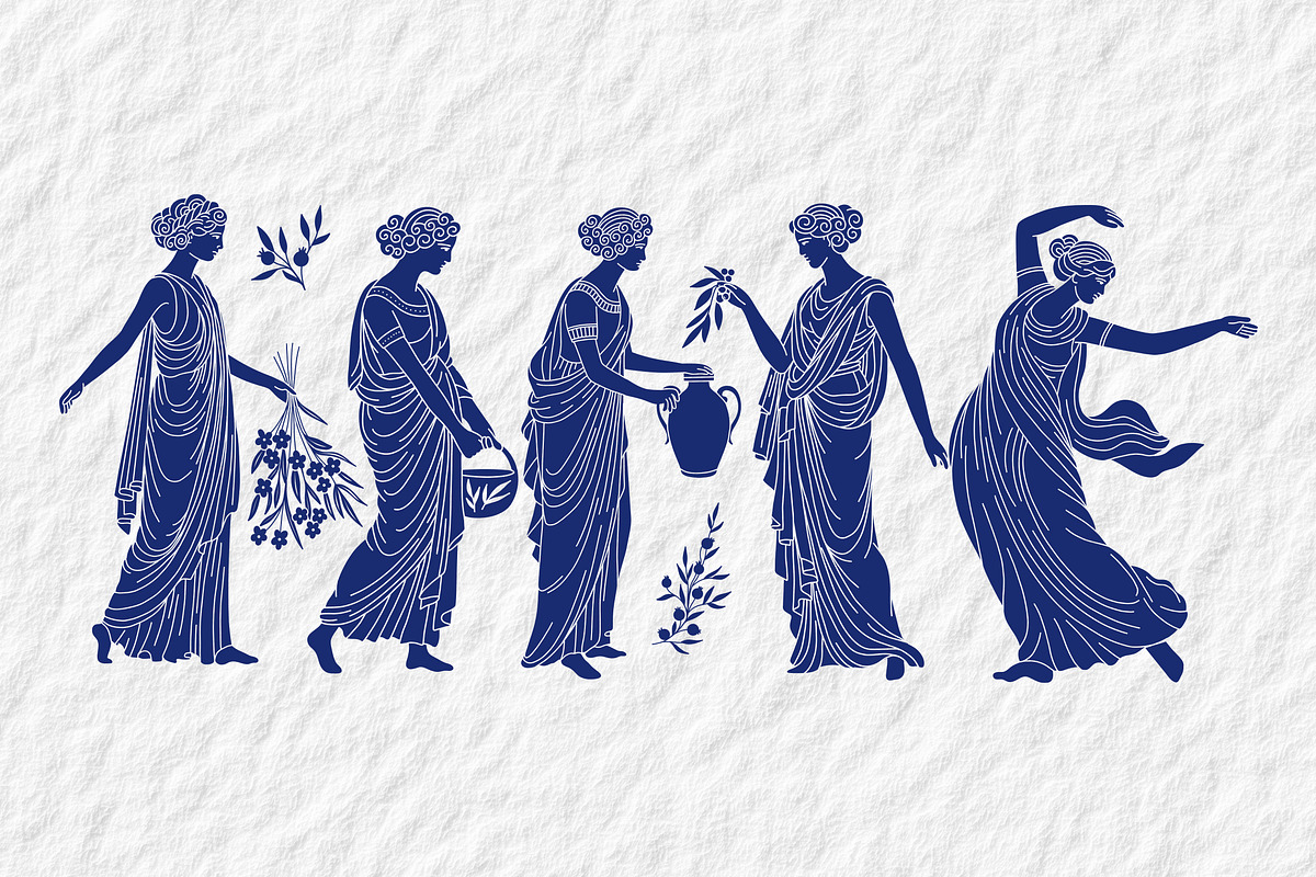 Greek aesthetics, a Decorative Illustration by Chikovnaya (Photo 5 of 9)