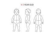 Baby Fashion Croquis Bundle, a Person Illustration by Shorena Fashion Draws (Thumbnail 3 of 11)