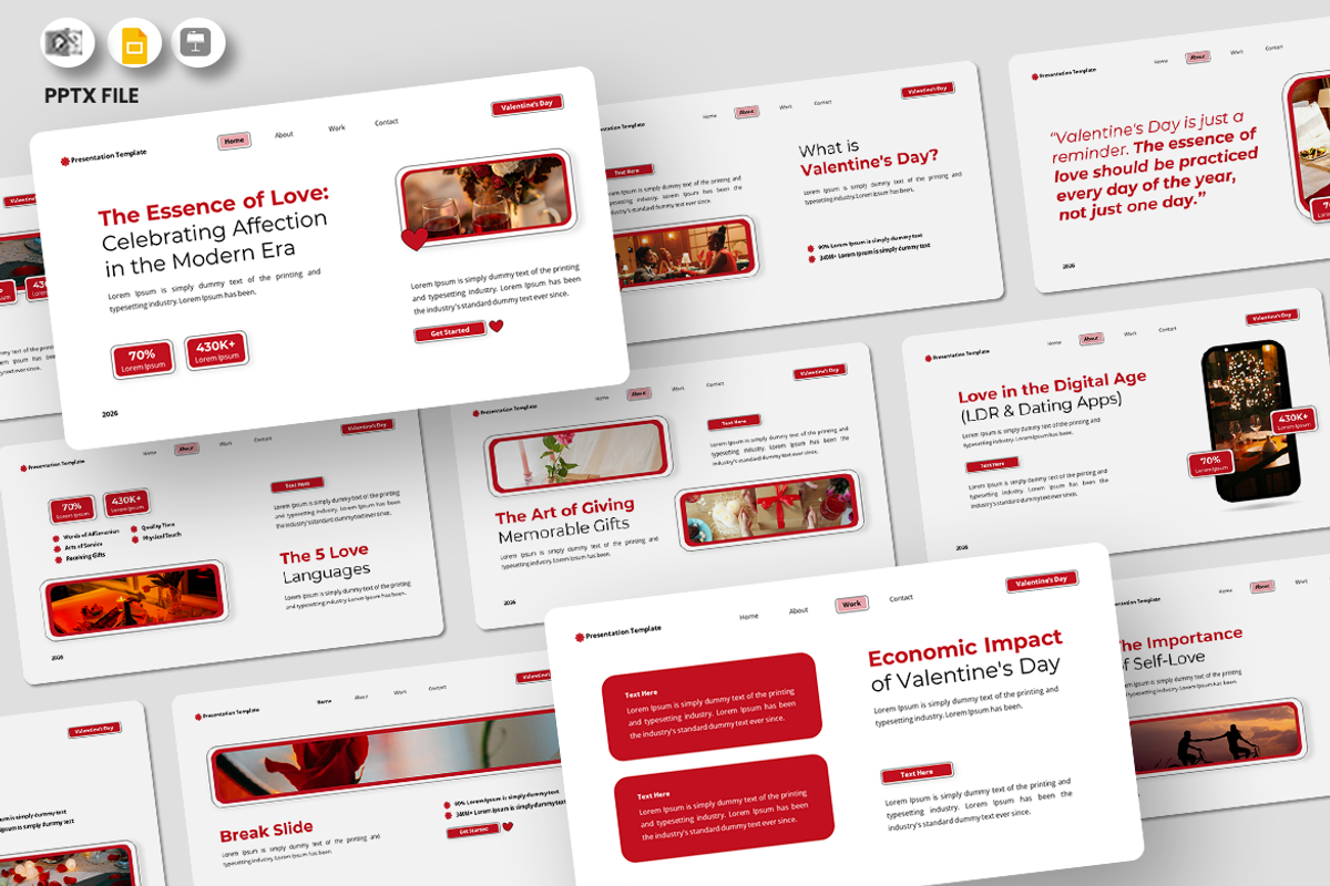 The Essence of Love - Google Slides, a Presentation Template by Iqsiart Studio (Photo 1 of 3)