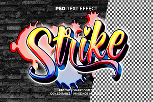 Text Effect Graffiti Style