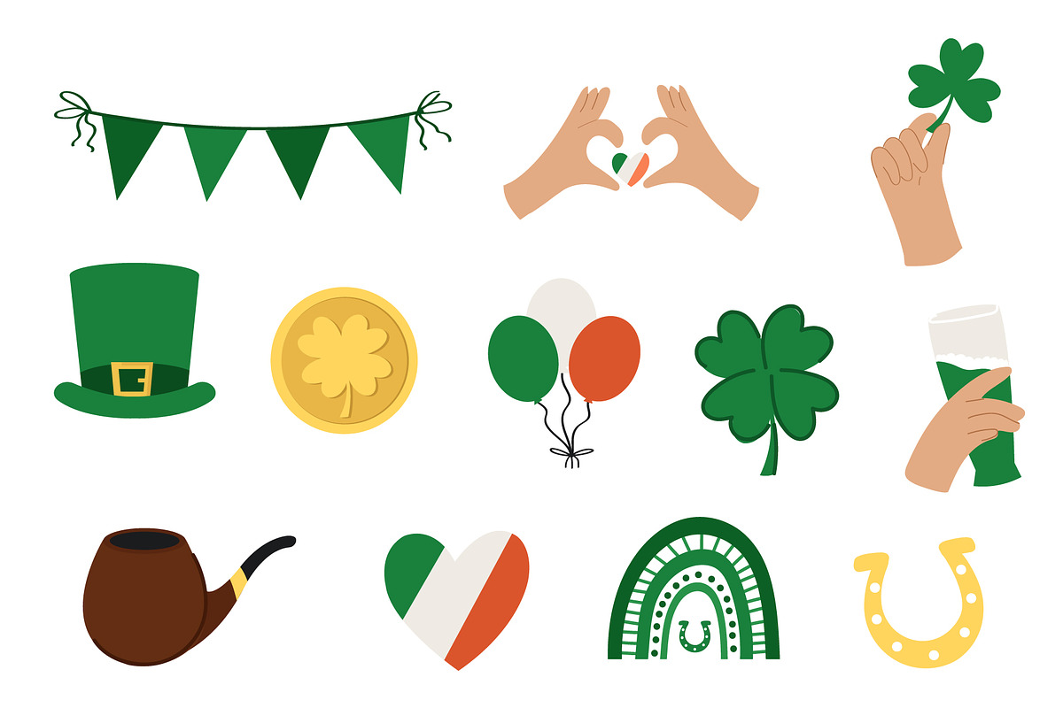 Saint Patrick's Day Icon Set, an Illustration by Milota (Photo 3 of 3)