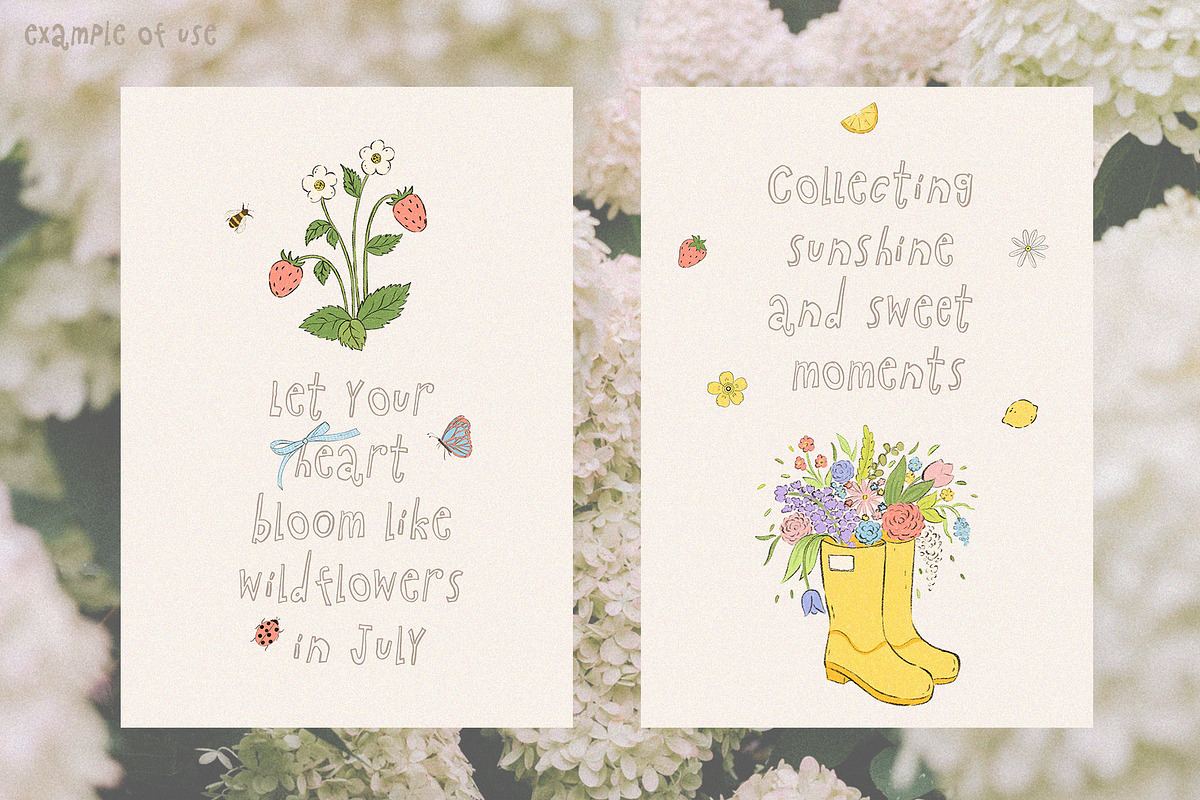 Cottagecore - Whimsy Summer clipart, a Decorative Illustration by Madiwaso (Photo 3 of 9)