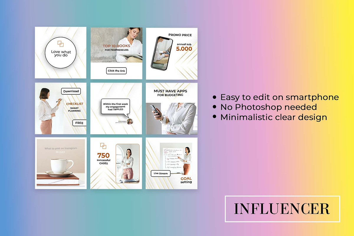Engagement Boost Instagram templates, a Social Media Template by Instagram templates E.B. (Photo 2 of 3)
