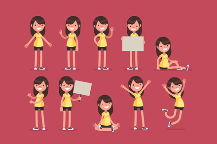 Sport Girl collection: Yellow outfit
