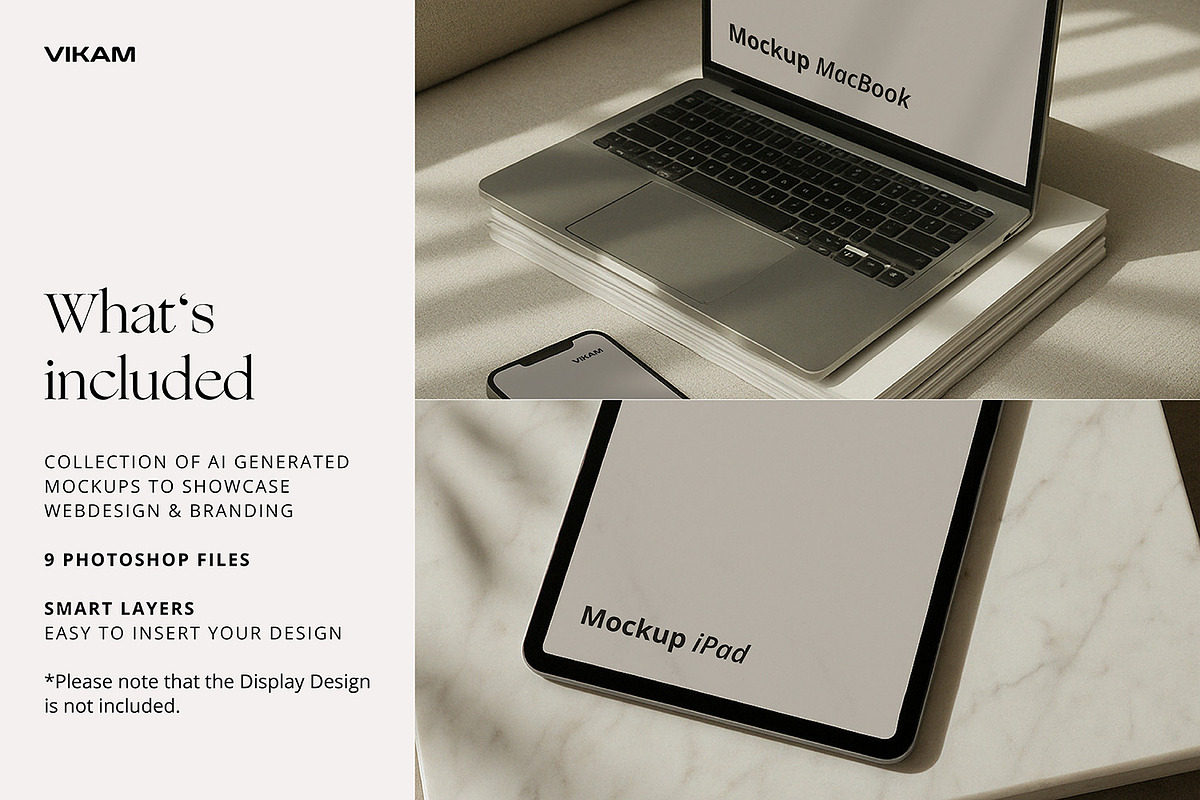 Modern Minimalist Mockup Bundle, a Mockup by Vikam Media (Photo 2 of 5)