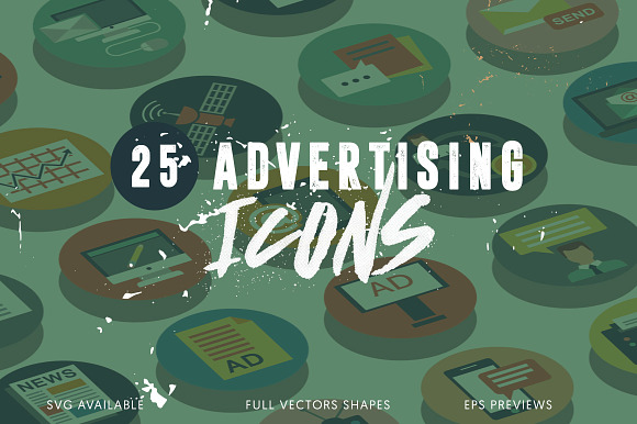 25 Advertising Icons Pack