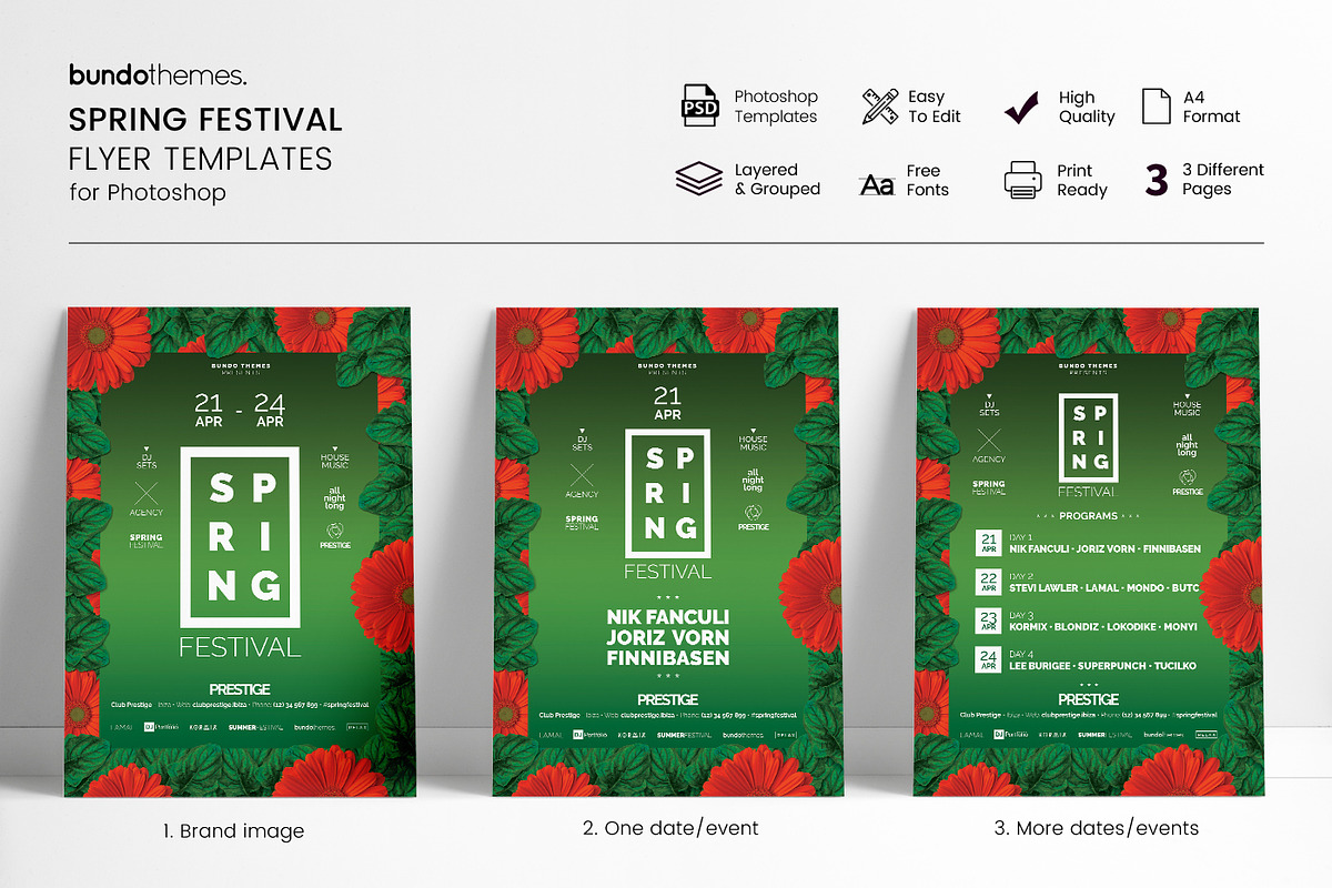 18 Eye-Catching Event Flyer Bundle, a Flyer Template by Bundo Themes (Photo 13 of 22)