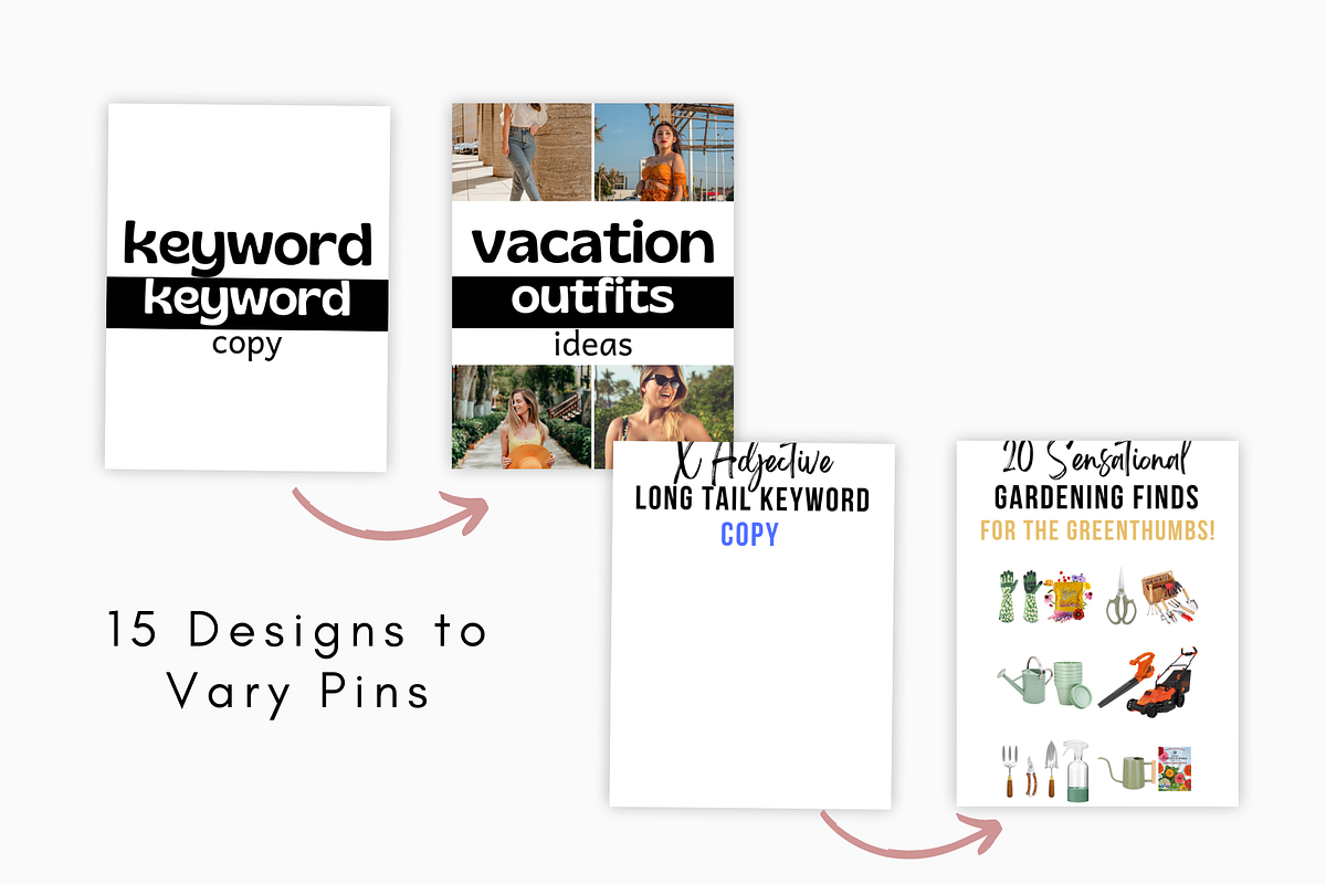 15 High-Converting Pinterest Pins, a Social Media Template by Kaleidokika (Photo 3 of 6)