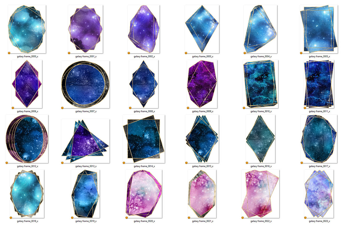 Galaxy Frames, an Object Graphic by Digital Curio