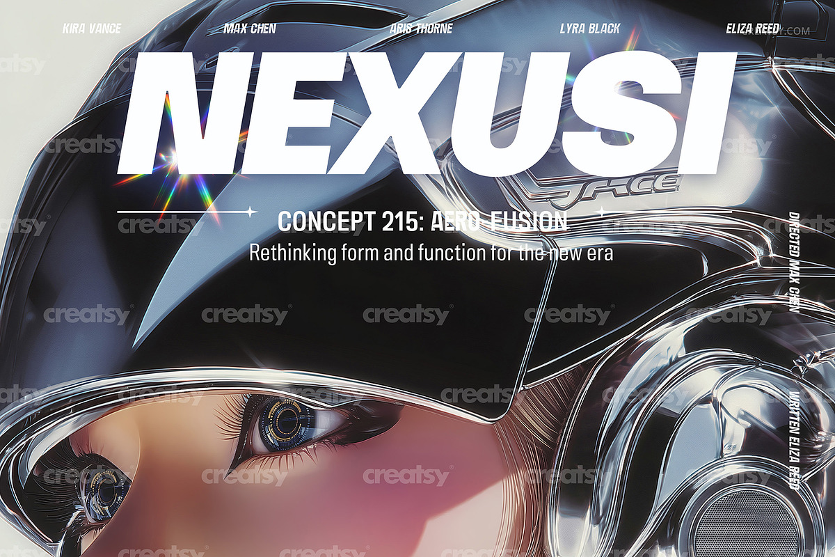 Stellar Chrome Poster Template, a Poster Template by creatsy5 (Photo 3 of 4)