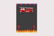 Fireman Invitations printable, a Stationery Template by mpcprintables (Thumbnail 3 of 3)