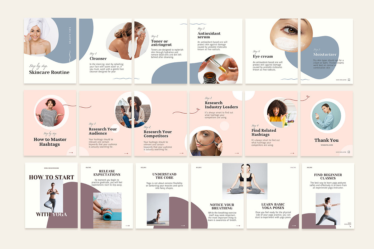 Instagram Marketing Templates, a Social Media Template by Kseniia_Design (Photo 2 of 9)