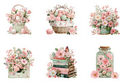 Watercolor Spring Clipart Bundle, an Illustration by CreationArt (Thumbnail 4 of 7)