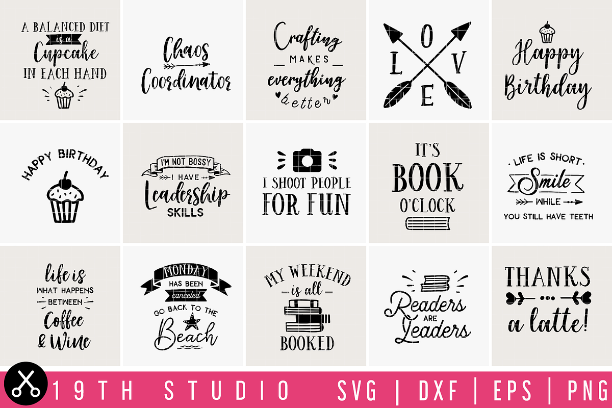 Fun Quotes SVG Bundle | MB10, an Illustration by Craft House SVG (Photo 2 of 3)