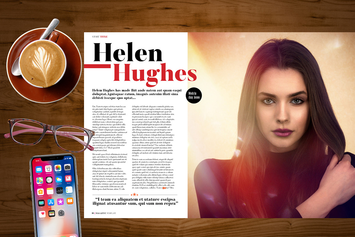 Magazine Template, a Magazine Template by Red Cactus Creative (Photo 9 of 21)
