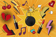 Comic Style Pop Art Girls, an Illustration by Dapper Dudell (Thumbnail 4 of 7)