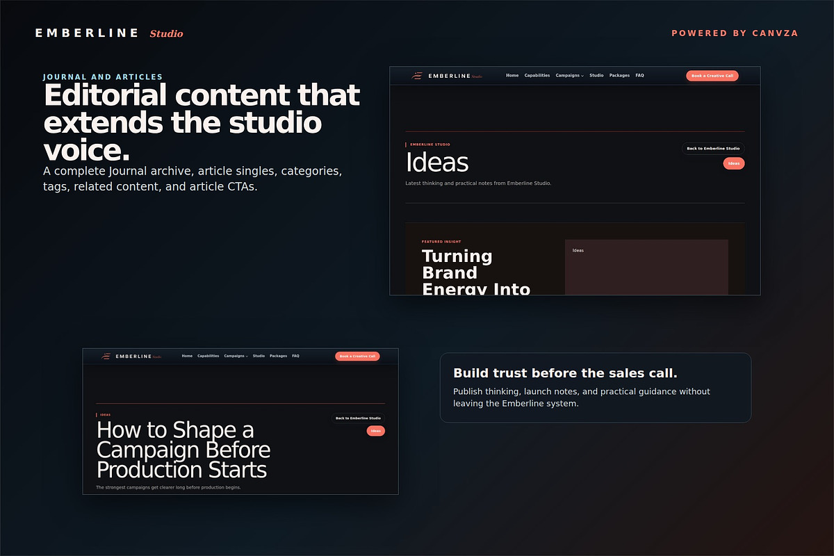 Emberline Studio Creative Theme, a WordPress Template by Fixstable Studio (Photo 9 of 12)