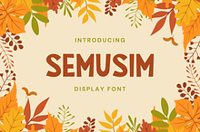Semusim | Display Font