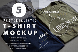 Photorealistic T-Shirt Mockup
