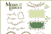 Christmas Lights Vector, a Decorative Illustration by Kelly Jane Creative (Thumbnail 2 of 4)