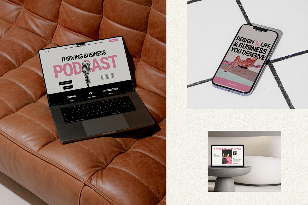 Pink Squarespace Website Template, a Squarespace Template by Row Creative (Photo 6 of 10)