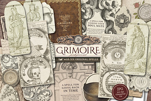 Grimoire Scrapbook Kit, a Decorative Illustration by Secret Helper