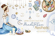 Watercolor Meditation Collection, a Decorative Illustration by S_ARTLOVE (Thumbnail 1 of 10)
