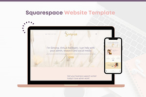 Squarespace Website Template. Simona