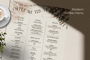 Coffee Menu