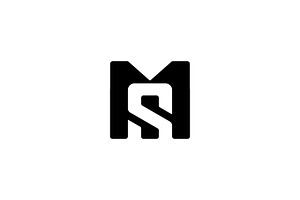 Letter MS SM Logo