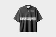 Oversized Polo Mockup, a Shirt Mockup by Design Squad (Thumbnail 4 of 4)