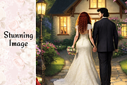 Wedding Printable Card PNG, a Card Template by Pixels N Bows (Thumbnail 2 of 3)