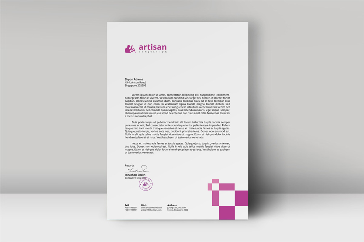 Letterhead, a Stationery Template by artisanHR (Photo 2 of 4)