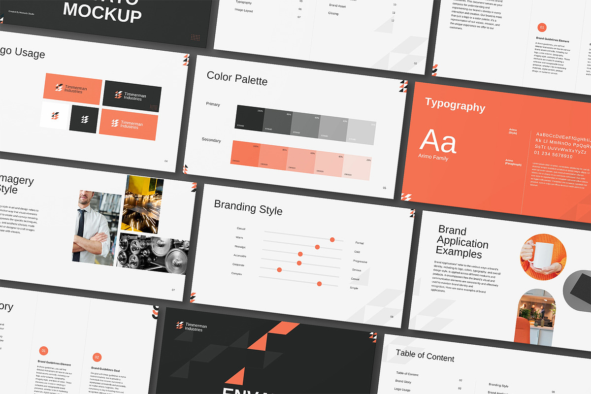 Branding Guideline Mockup, an Advertising Mockup by mockarts