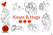 Kisses and hugs, a Person Illustration by Olillia (Thumbnail 1 of 6)