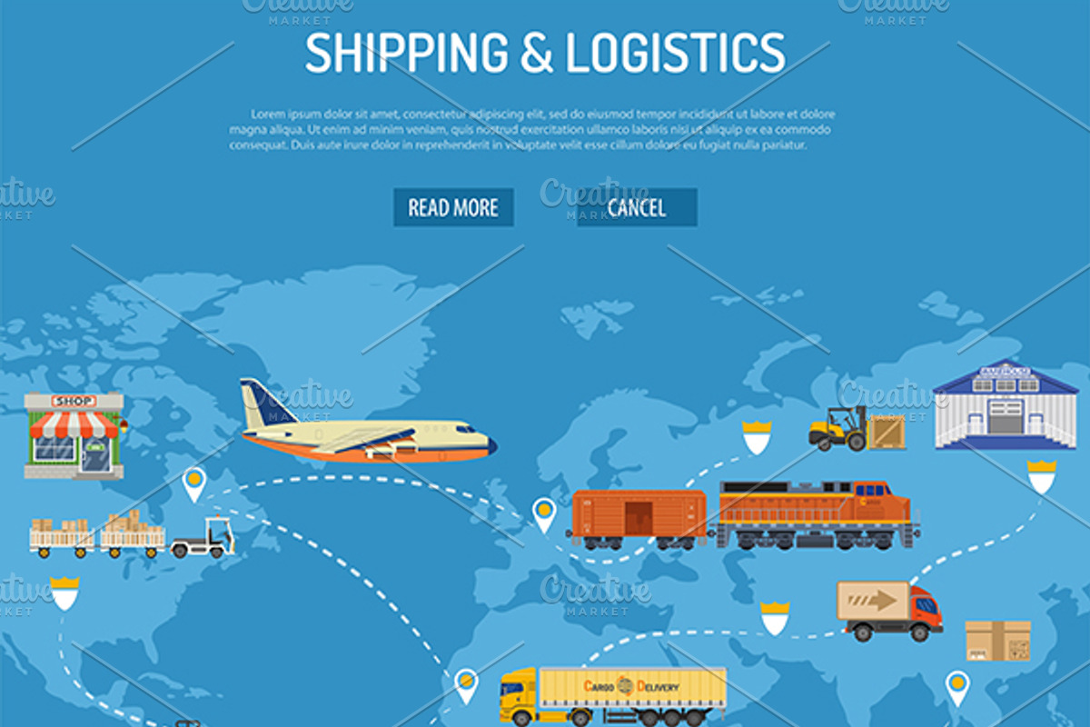 Freight Transport Infographics, a Technology Illustration by TAlex (Photo 4 of 6)