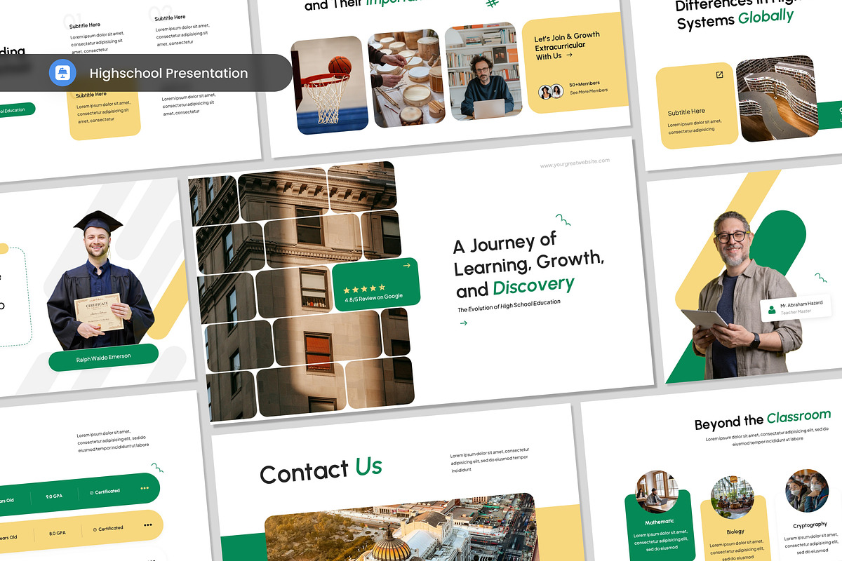 Highschool Presentation Template KEY, a Presentation Template by Antstheme (Photo 1 of 2)