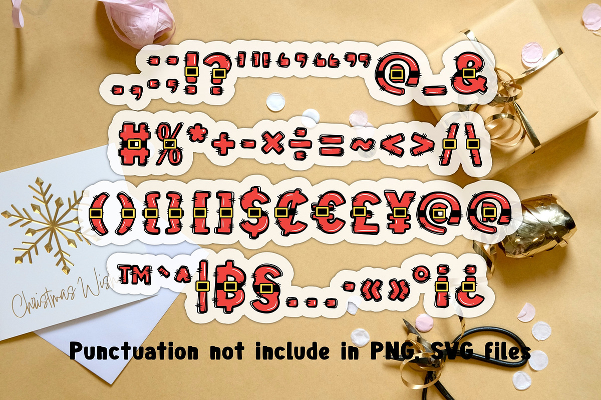 Santa Pulsar OTF PNG SVG, a Symbol Font by DREAMs Soul G. (Photo 3 of 5)