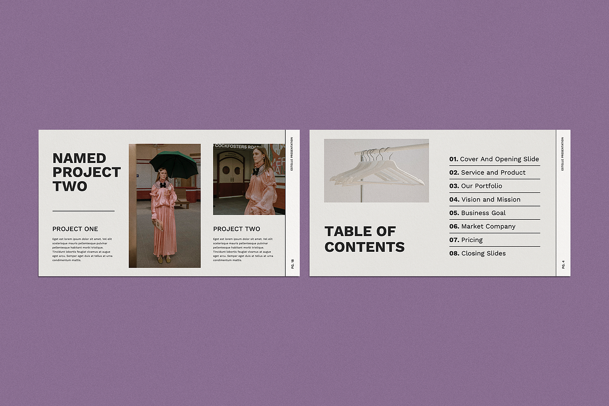 Estelle Pitchdeck - Powerpoint, a Presentation Template by Surotype (Photo 4 of 10)