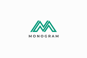 Monogram Letter M Logo Template