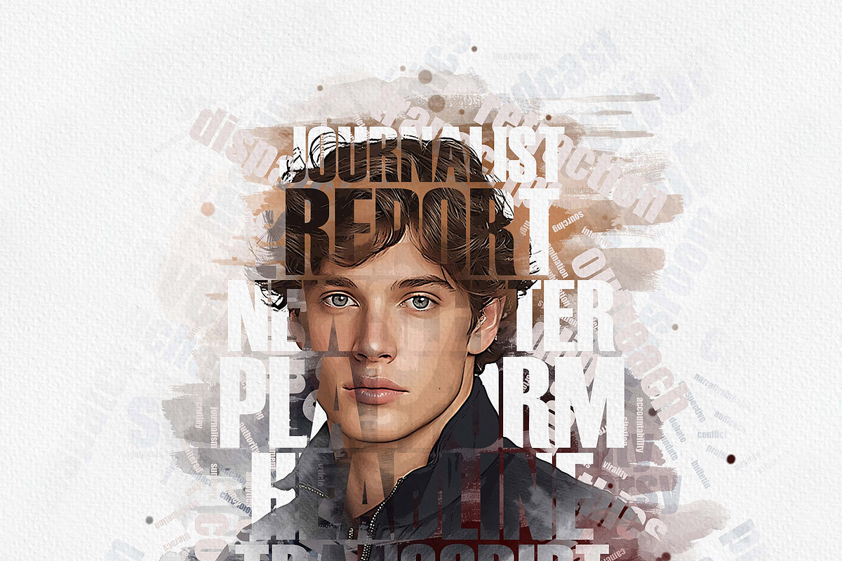 Artistic Portrait Typography Art, an Action Add-On by MRI STUDIO (Photo 10 of 16)