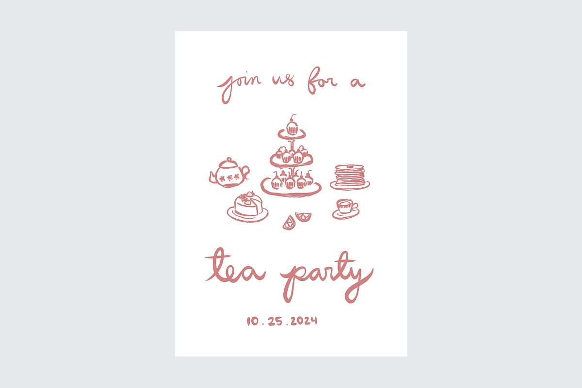 Afternoon Tea Clipart, an Illustration by Jordyn Grace Design (Photo 4 of 4)
